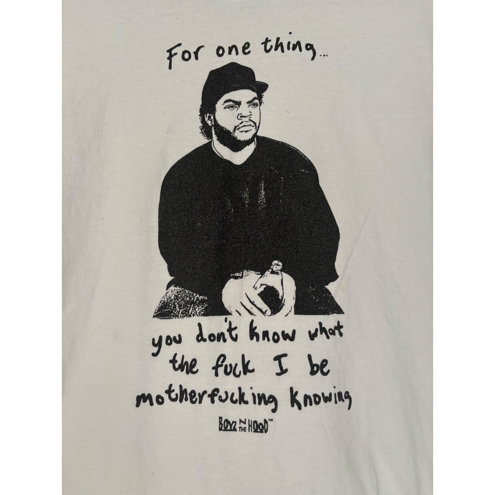 Ripple Junction Boyz n the Hood Ice Cube Doughboy White Graphic T Shirt XXL - Picture 2 of 6